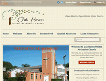 Tablet Screenshot of oakhavenumc.org